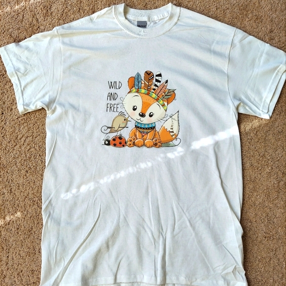 Cute Little Fox T Shirt - Picture 1 of 3